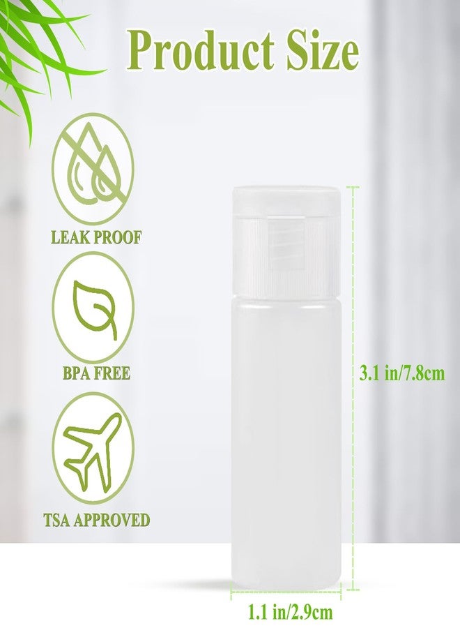 DNSEN Travel Bottles for Toiletries TSA Approved 1oz Leakproof Squeezable Plastic Empty Travel Size Bottles Refillable Liquid Containers with Labels (6 Pack) - Image 4
